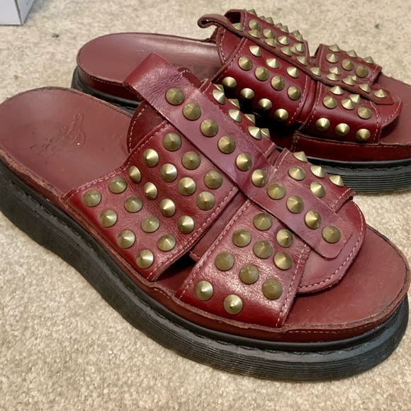 RARE Vintage Doc Martens! Size 39. Burgundy leather and brass studs. - Picture 8 of 8